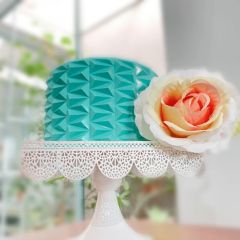 Hoja de modelado para Origami Cake triangular