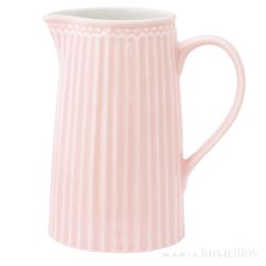 Jarra de cerámica Alice Pale Pink 1 litro - GreenGate