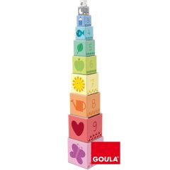 Juego de 10 cubos apilables Números - Goula