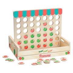 Juego de madera 4 en raya Manzanas - Vilac