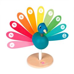 Juego de madera para aprender a contar números Pavo real - Janod