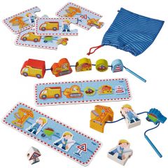 Juego de madera para coser Obras de construcción - HABA