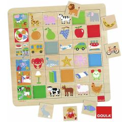 Juego de madera para relacionar familias - Goula