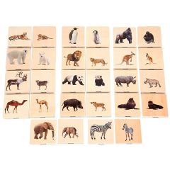 Juego de madera relacionar animales salvajes 28 piezas - TickiT