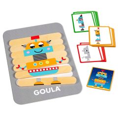 Juego de madera percepción visual Robot Mix - Goula