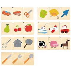 Juego de madera relacionar Tríos - Hape