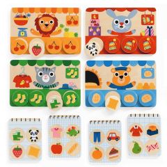 Juego de memoria de madera Memo Tiendas - Djeco