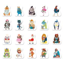 Juego de memoria Animales y Oficios - Ludattica