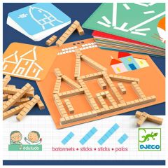 Juego Eduludo Palitos de madera - Djeco