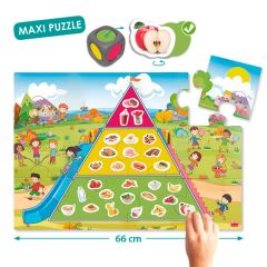 Juego la pirámide de la buena alimentación - Akros