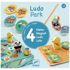 Juego Ludo Park: 4 juegos clásicos - Djeco