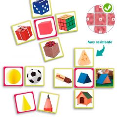 Juego para descubrir figuras geométricas en el entorno - Akros