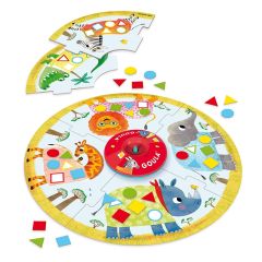 Juego Safari Roulette animales y formas geométricas - Goula