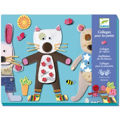 Kit 4 collages Animales - Djeco