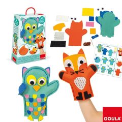 Kit marionetas para coser Zorro y Búho - Goula