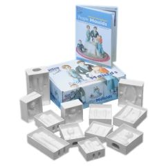 Moldes para 4 personas familia de fondant 3D - PME