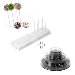 Kit para 12 cake pops Wonder Pops - Silikomart + REGALO stand