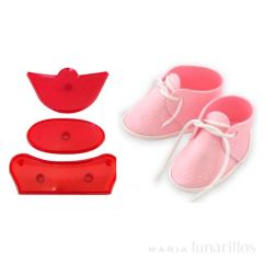 Kit para fondant patuco bebé tamaño real - PME