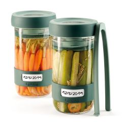 Kit Veggie Pickles para alimentos encurtidos y fermentados - Cristal - Lékué
