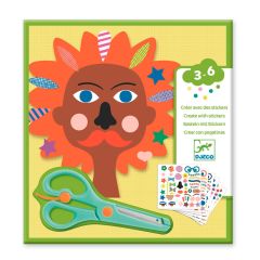 Láminas para recortar y decorar con pegatinas Peluquería - Djeco