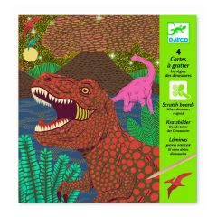 Láminas para rascar El Reino de los Dinosaurios - Djeco