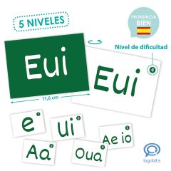 Lecto-bits de iniciación a la lectura con vocales - Akros