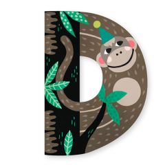 Letra D de madera mono - Vilac