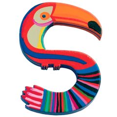 Letra de madera de animales 5,3 cm - S Djeco