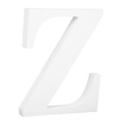 Letra de madera blanca "Z" 25 cm
