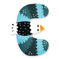 Letra E de madera águila - Vilac