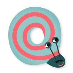 Letra Q de madera caracol - Vilac