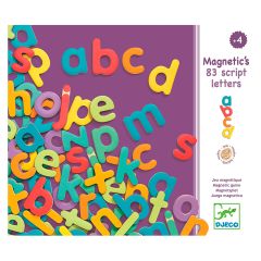 Letras abecedario minúsculas magnéticas de madera - Djeco