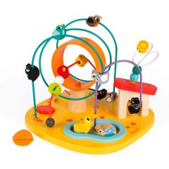 Looping de madera circuito con gallinero - Janod