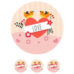 Oblea de Love - 20 cm - María Lunarillos
