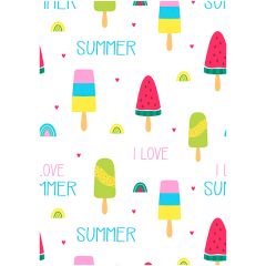 Papel de azúcar Love Summer A4  - María Lunarillos
