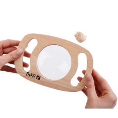 Lupa de madera con mangos 18 cm - TickiT