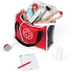 Bolso-maletín de médico o doctor con piezas de madera - Janod