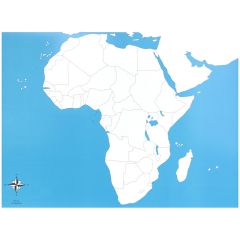 Mapa de África sin nombres - Montessori