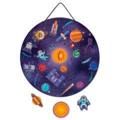 Mapa del Sistema Solar magnético de madera - Janod