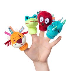 Marionetas de dedo Animales de la jungla (4) - Lilliputiens