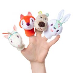 Marionetas de dedo Animales del bosque (4) - Lilliputiens