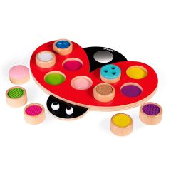 Mariquita de madera con texturas - Janod