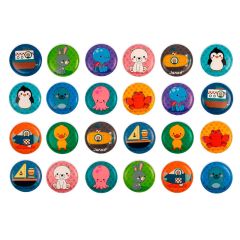 Juego de memoria para baño parejas de Animales 24 piezas - Janod