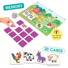 Memory cooperativo la granja: Salvemos los animales - Akros