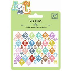 Mini pegatinas letras abecedario Estilo Oeste - Djeco