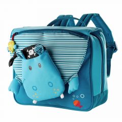 Mochila rectangular hipopótamo Arnold - Lilliputiens