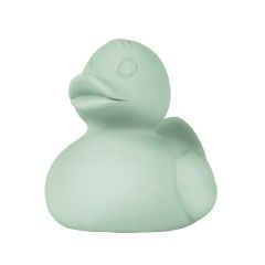 Mordedor y juguete de baño ecológico Pato verde menta - Oli&Carol