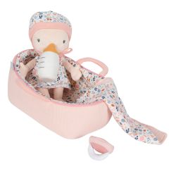 Muñeca bebé rosa con capazo - Little Dutch