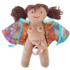 Muñeca de parto por cesárea y lactancia piel oscura - Migjorn