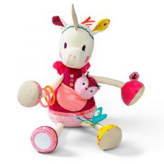 Muñeco de peluche con actividades Unicornio Louise - Lilliputiens